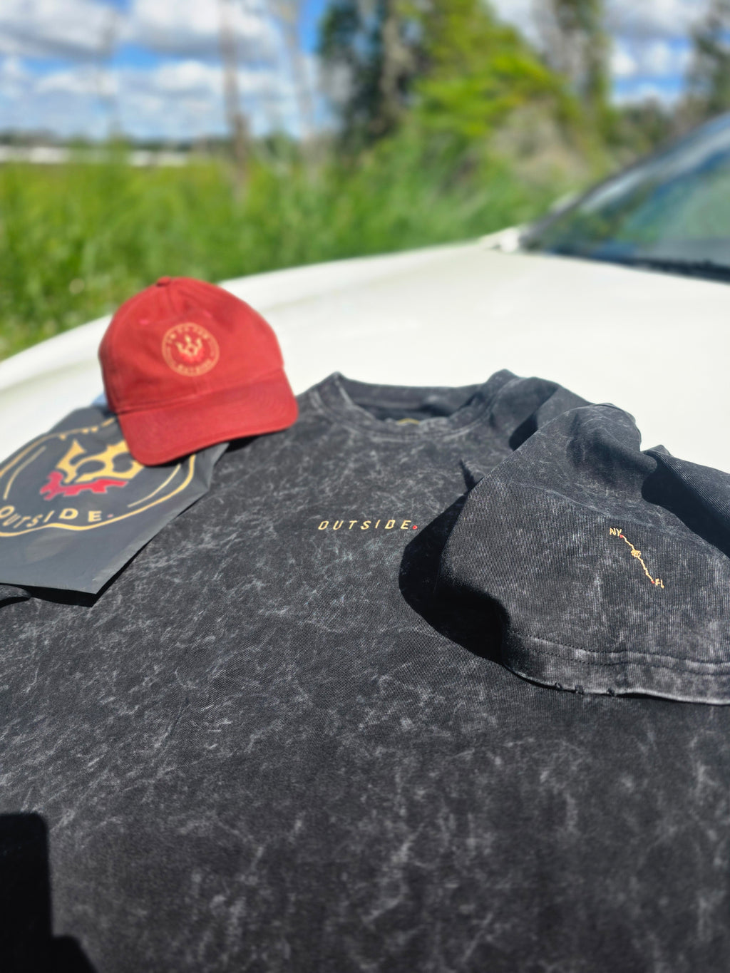 Premium Washed Tee - Outside.