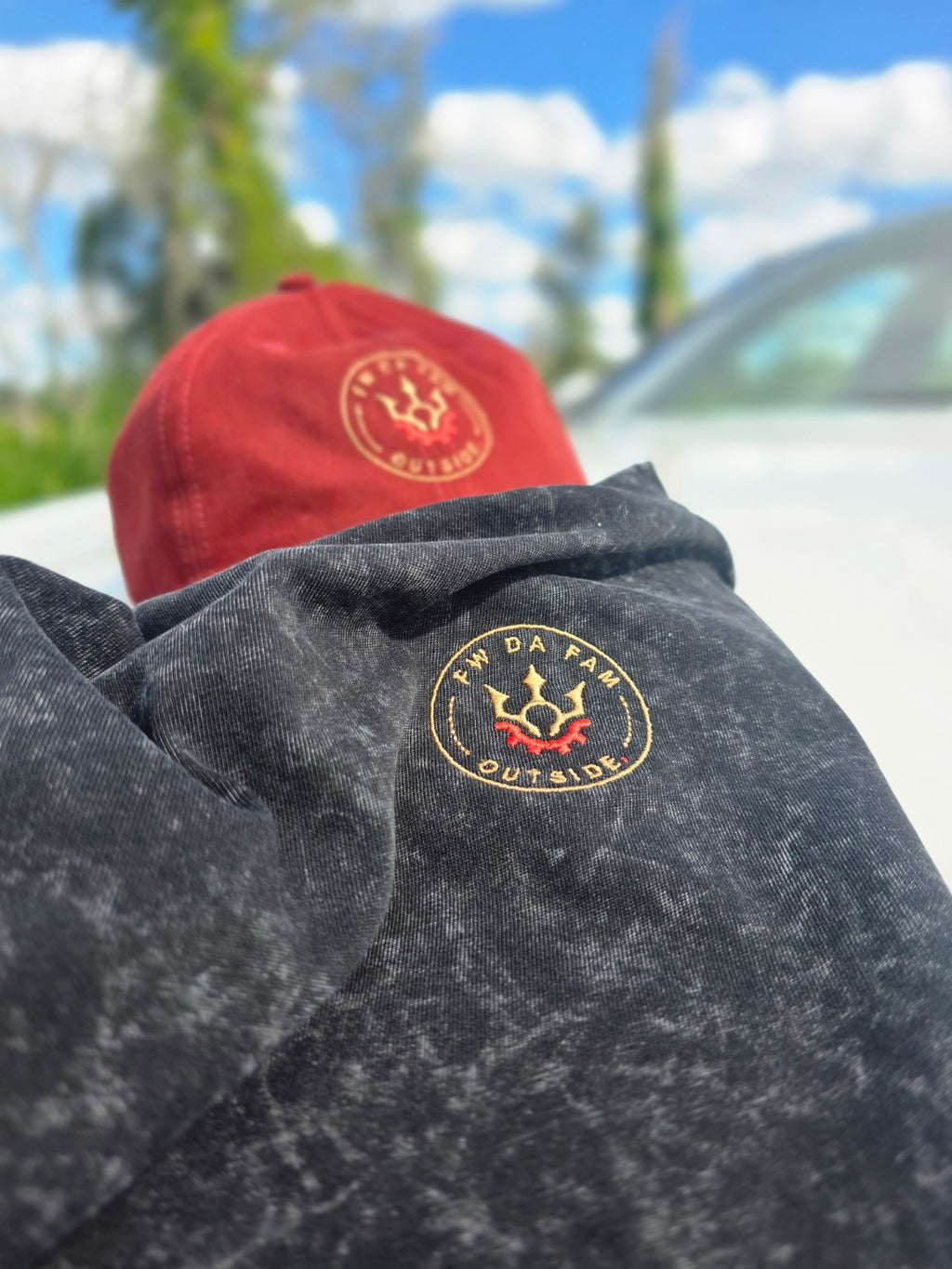 Premium Washed Tee - Outside.
