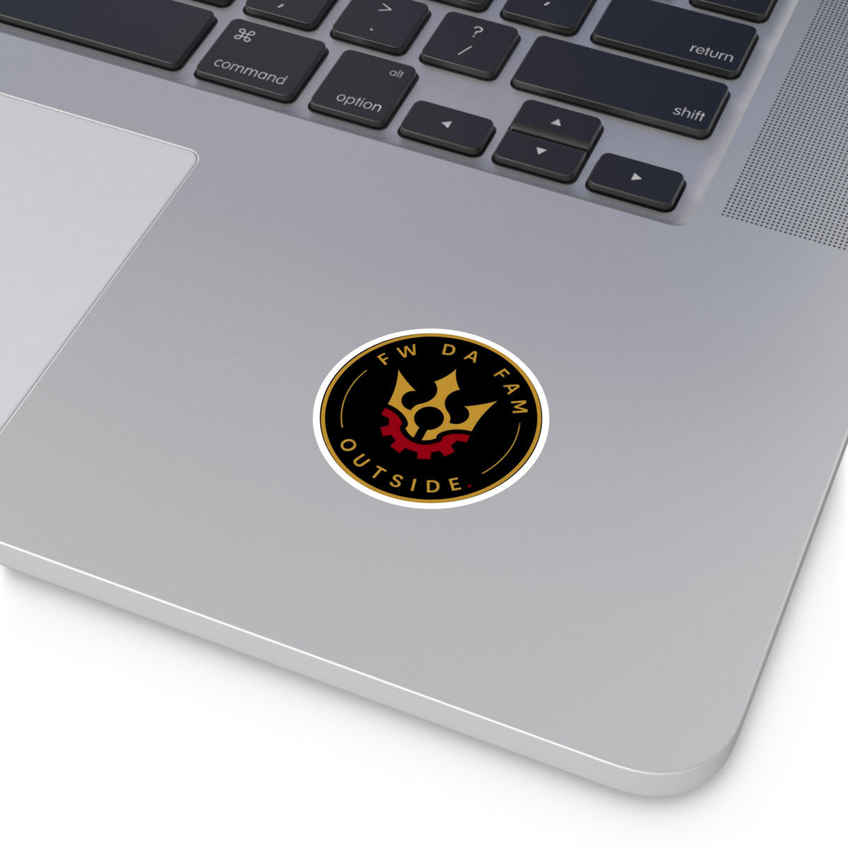 FW DA FAM Outside - Round Indoor/Outdoor Sticker